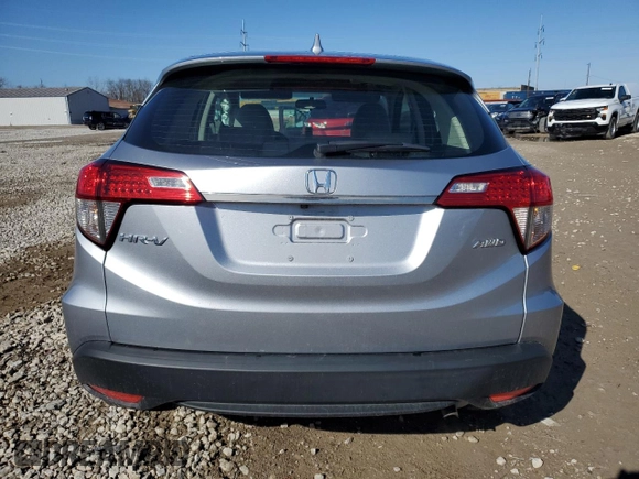 2021 Honda HR-V LX with VIN 3CZRU6H37MM719420, listed as a Copart auction lot 49450395 with 17,264 mi miles and Salvage Title. Bid and sale history available at carsss.com. Image 6.