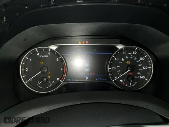 2025 Nissan Altima SV with VIN 1N4BL4DW6SN330582, listed as a Copart auction lot 44398095 with 1,982 mi miles and Non Repairable. Bid and sale history available at DreamBid. Image 9.