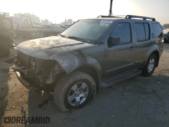 2007 Nissan Pathfinder SE with VIN 5N1AR18U37C614620, listed as a Copart auction lot 83915844 with Not provided miles and Salvage title. Bid and sale history available at DreamBid. Image 1.