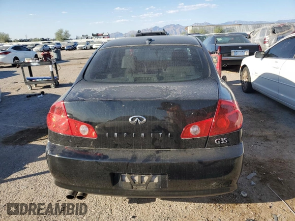 2005 Infiniti G35 with VIN JNKCV51E55M212509, listed as a Copart auction lot 75762844 with 170,898 mi miles and Clean Title. Bid and sale history available at DreamBid. Image 6.