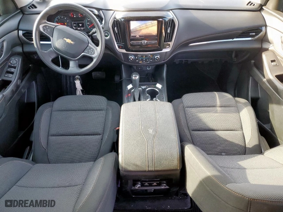 2020 Chevrolet Traverse LS with VIN 1GNERFKWXLJ282458, listed as a Copart auction lot 50655335 with 54,363 mi miles and Salvage Title. Bid and sale history available at carsss.com. Image 8.