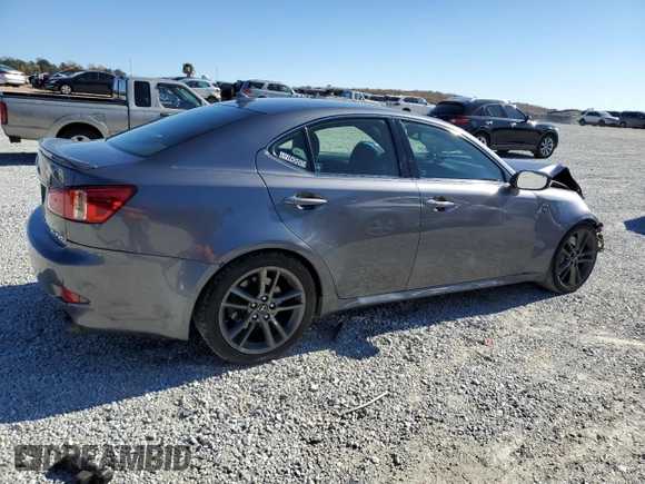 2012 Lexus IS 350 with VIN JTHBE5C28C5030213, listed as a Copart auction lot 82004624 with 97,987 mi miles and Salvage title. Bid and sale history available at DreamBid. Image 3.
