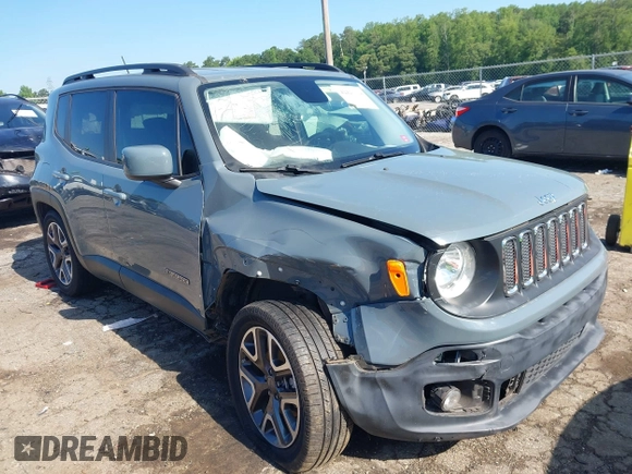 2017 Jeep Renegade Altitude with VIN ZACCJABB3HPF87749, listed as a IAAI auction lot 42423314 with 88,571 mi miles and . Bid and sale history available at DreamBid. Image 1.