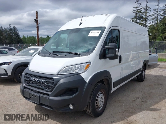 2025 Ram ProMaster Cargo Tradesman with VIN 3C6LRVDG5SE519375, listed as a IAAI auction lot 42217734 with 3,940 mi miles and . Bid and sale history available at DreamBid. Image 19.
