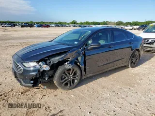 2020 Ford Fusion SE with VIN 3FA6P0HD9LR198763, listed as a Copart auction lot 58788085 with 104,417 mi miles and Salvage title. Bid and sale history available at DreamBid. Image 1.