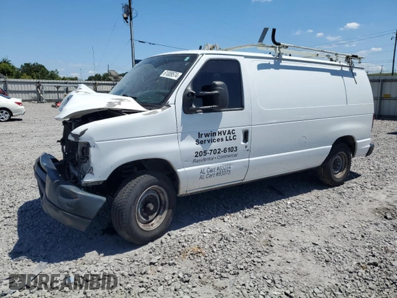 2009 Ford Econoline Cargo Commercial with VIN 1FTNE14W99DA93361, listed as a Copart auction lot 61009574 with 299,496 mi miles and Salvage Title. Bid and sale history available at DreamBid. Image 1.