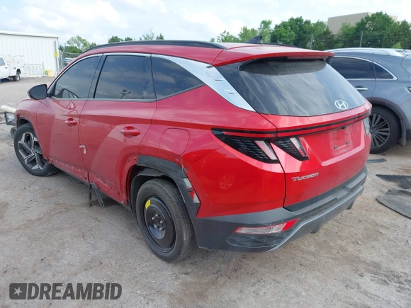 2022 Hyundai Tucson Limited with VIN 5NMJE3AE5NH044312, listed as a IAAI auction lot 42274784 with 80,582 mi miles and . Bid and sale history available at DreamBid. Image 3.
