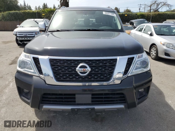 2019 Nissan Armada SL with VIN JN8AY2ND6K9092402, listed as a Copart auction lot 50261495 with 0 mi miles and Salvage Title. Bid and sale history available at carsss.com. Image 5.