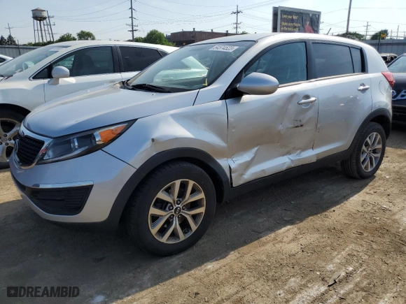 2016 Kia Sportage LX with VIN KNDPB3AC8G7866288, listed as a Copart auction lot 61395234 with 104,735 mi miles and Salvage Title. Bid and sale history available at carsss.com. Image 1.