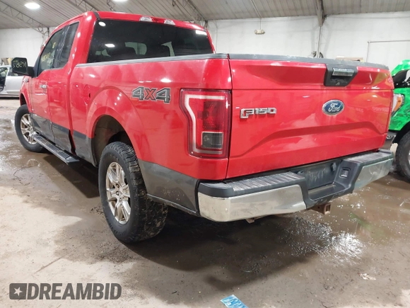 2016 Ford F-150 XLT with VIN 1FTEX1EP1GFB23472, listed as a IAAI auction lot 41582642 with 151,304 mi miles. Bid and sale history available at carsss.com. Image 3.