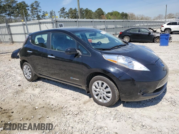 2015 Nissan LEAF SV with VIN 1N4AZ0CP5FC314467, listed as a Copart auction lot 50757135 with 31,995 mi miles and Salvage Title. Bid and sale history available at carsss.com. Image 4.