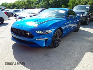 2021 Ford Mustang EcoBoost with VIN 1FA6P8TD9M5128237, listed as a IAAI auction lot 42103583 with 39,383 mi miles. Bid and sale history available at carsss.com. Image 17.