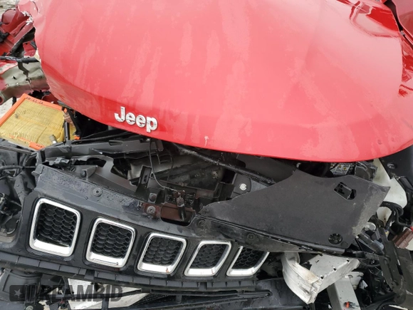 2017 Jeep Compass Latitude with VIN 3C4NJDBB6HT656016, listed as a Copart auction lot 44164595 with 82,358 mi miles and Salvage Title. Bid and sale history available at carsss.com. Image 12.
