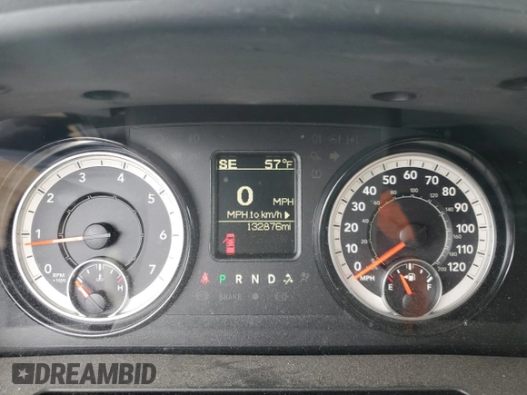 2018 Ram 1500 Express with VIN 1C6RR7FGXJS298063, listed as a Copart auction lot 53107165 with 132,876 mi miles and Salvage title. Bid and sale history available at DreamBid. Image 9.