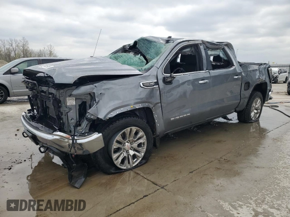 2021 GMC Sierra 1500 SLT z VIN 3GTU9DED3MG483415, wystawiony jako Copart lot #52741395 z przebiegiem 51 537 mil mil oraz Szkody całkowita. Historia ofert i sprzedaży dostępna na DreamBid. Obrazek 1.