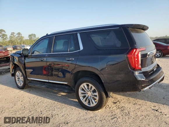 2021 GMC Yukon SLT with VIN 1GKS1BKT8MR388139, listed as a Copart auction lot 52368645 with 59,602 mi miles and Salvage Title. Bid and sale history available at carsss.com. Image 2.