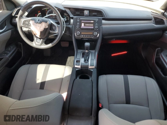 2019 Honda Civic LX with VIN 19XFC2F68KE003117, listed as a Copart auction lot 53500705 with 46,397 mi miles and Salvage Title. Bid and sale history available at DreamBid. Image 8.
