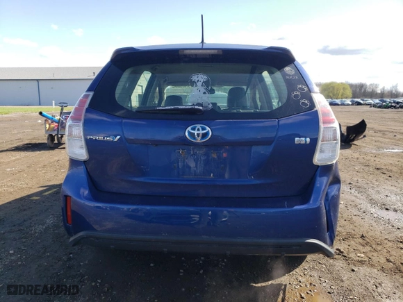 2015 Toyota Prius v Two with VIN JTDZN3EUXFJ023472, listed as a Copart auction lot 52605955 with 223,030 mi miles and Clean Title. Bid and sale history available at carsss.com. Image 6.