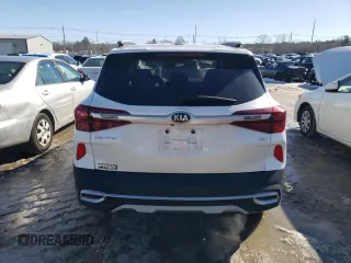 2021 Kia Seltos EX with VIN KNDERCAA2M7076840, listed as a Copart auction lot 44177135 with 41,650 mi miles and Salvage Title. Bid and sale history available at DreamBid. Image 6.