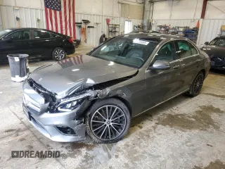 2021 Mercedes-Benz C 300 z VIN W1KWF8EB8MR605571, wystawiony jako Copart lot #55289805 z przebiegiem 41 529 mil mil oraz Szkoda całkowita • Salvage title. Historia ofert i sprzedaży dostępna na DreamBid. Obrazek 1.