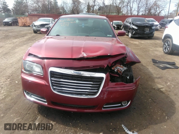 2014 Chrysler 300 with VIN 2C3CCAGG9EH222749, listed as a IAAI auction lot 41856705 with 159,866 mi miles. Bid and sale history available at carsss.com. Image 12.