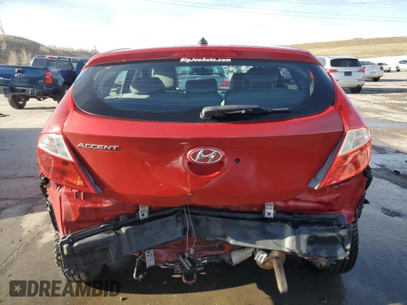 2017 Hyundai Accent SE with VIN KMHCT5AE2HU363427, listed as a Copart auction lot 48411935 with 75,274 mi miles and Salvage Title. Bid and sale history available at DreamBid. Image 6.