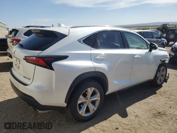 2017 Lexus NX 200t with VIN JTJBARBZ6H2141612, listed as a Copart auction lot 58217825 with 163,914 mi miles and Salvage title. Bid and sale history available at DreamBid. Image 3.