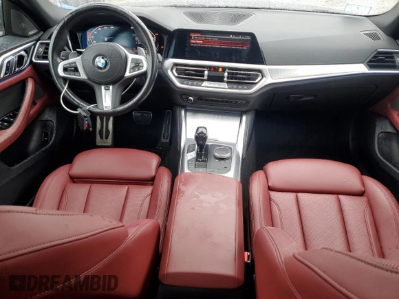2022 BMW 4 Series M440i xDrive with VIN WBA13AW04NFM50227, listed as a Copart auction lot 55770745 with 36,788 mi miles and Salvage title. Bid and sale history available at DreamBid. Image 8.