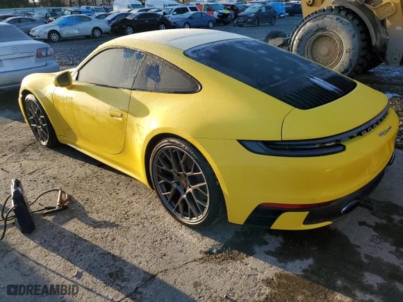2021 Porsche 911 Carrera with VIN WP0AA2A93MS205400, listed as a Copart auction lot 85517524 with 0 mi miles and Non Repairable. Bid and sale history available at carsss.com. Image 2.