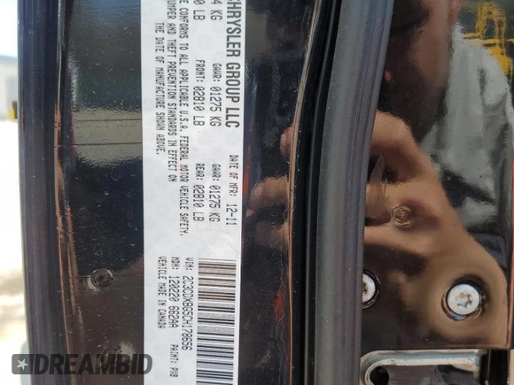 2012 Dodge Charger SE with VIN 2C3CDXBG5CH178656, listed as a Copart auction lot 49979995 with 117,505 mi miles and Salvage Title. Bid and sale history available at DreamBid. Image 12.