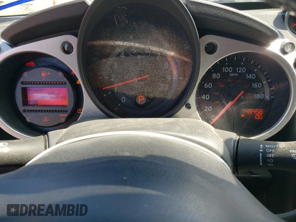 2014 Nissan 370Z Touring with VIN JN1AZ4FH4EM620612, listed as a Copart auction lot 47163375 with 148,458 mi miles and Clean Title. Bid and sale history available at DreamBid. Image 9.