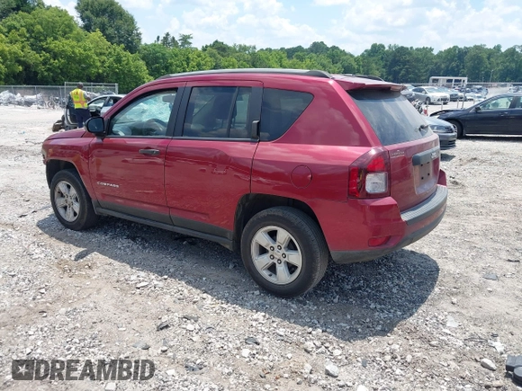 2017 Jeep Compass Sport z VIN 1C4NJCBA2HD132188, wystawiony jako IAAI lot #42569521 z przebiegiem 106 668 mil mil oraz . Historia ofert i sprzedaży dostępna na DreamBid. Obrazek 3.