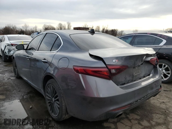 2017 Alfa Romeo Giulia Ti with VIN ZARFAEEN3H7529654, listed as a Copart auction lot 42507823 with 0 mi miles. Bid and sale history available at carsss.com. Image 2.