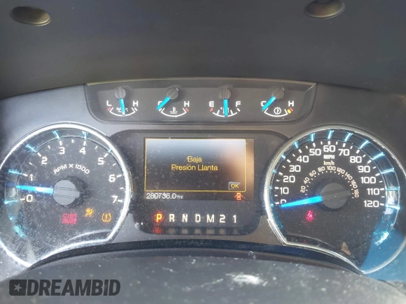 2013 Ford F-150 XL with VIN 1FTFW1EF1DFA78429, listed as a IAAI auction lot 41119527 with 280,736 mi miles. Bid and sale history available at carsss.com. Image 7.