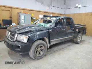 2008 Dodge Dakota Laramie with VIN 1D7HW58N68S608156, listed as a Copart auction lot 58475684 with 238,043 mi miles and Salvage Title. Bid and sale history available at carsss.com. Image 1.