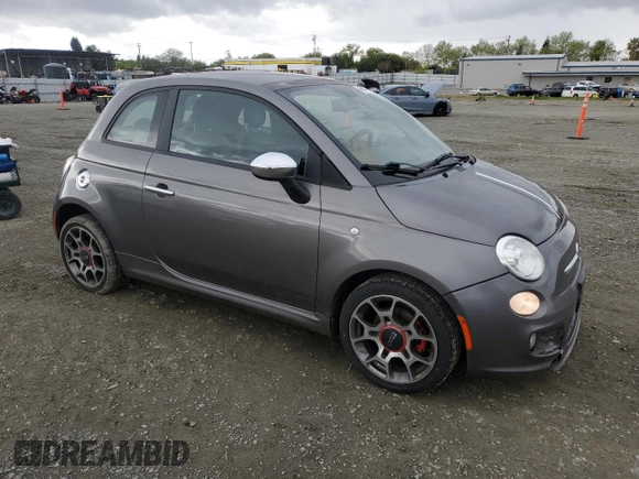 2013 FIAT 500 Sport with VIN 3C3CFFBR2DT726370, listed as a Copart auction lot 49909755 with 69,483 mi miles and Salvage Title. Bid and sale history available at carsss.com. Image 4.