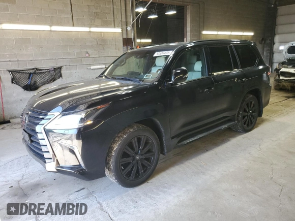 2019 Lexus LX with VIN JTJHY7AX0K4292290, listed as a Copart auction lot 53804435 with 29,171 mi miles and Salvage Title. Bid and sale history available at carsss.com. Image 1.