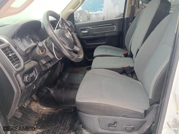 2019 Ram 2500 Big Horn with VIN 3C6UR5JJ6KG583952, listed as a Copart auction lot 44182795 with 75,217 mi miles and Salvage Title. Bid and sale history available at carsss.com. Image 7.