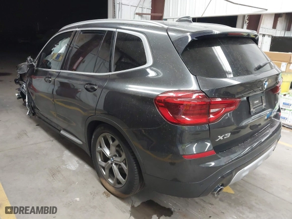 2020 BMW X3 sDrive30i with VIN 5UXTY3C05L9D14540, listed as a IAAI auction lot 41513178 with 58,229 mi miles. Bid and sale history available at carsss.com. Image 3.