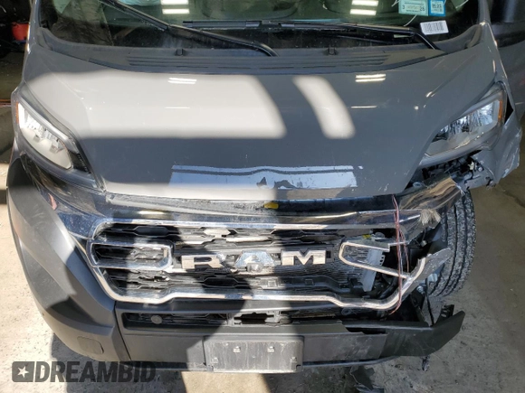 2024 Ram ProMaster Cargo Tradesman with VIN 3C6LRVDG3RE102914, listed as a Copart auction lot 50355075 with 16,328 mi miles and Salvage Title. Bid and sale history available at DreamBid. Image 12.