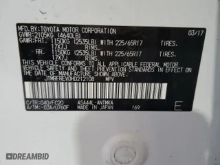 2017 Toyota RAV4 XLE with VIN JTMRFREV0HD212108, listed as a Copart auction lot 49278405 with 96,931 mi miles and Salvage Title. Bid and sale history available at carsss.com. Image 14.