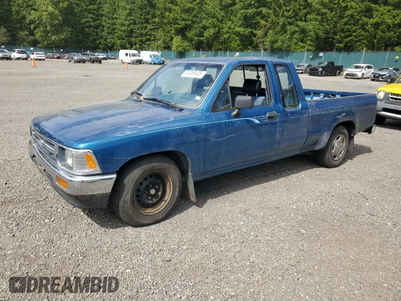 1993 Toyota Pickup z VIN 4TARN93P6PZ145647, wystawiony jako Copart lot #61055405 z przebiegiem 185 213 mil mil oraz Czysty tytuł • Clean title. Historia ofert i sprzedaży dostępna na DreamBid. Obrazek 1.