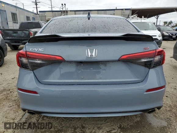 2024 Honda Civic Si with VIN 2HGFE1E57RH473667, listed as a Copart auction lot 53494905 with 12,576 mi miles and Salvage title. Bid and sale history available at DreamBid. Image 6.