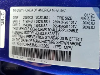 2021 Acura RDX w/A-Spec Package with VIN 5J8TC2H63ML022265, listed as a Copart auction lot 79634683 with 58,721 mi miles. Bid and sale history available at carsss.com. Image 15.