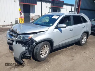 2014 Kia Sorento LX with VIN 5XYKT4A63EG457302, listed as a IAAI auction lot 41859779 with 122,724 mi miles. Bid and sale history available at carsss.com. Image 17.