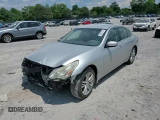 2011 Infiniti G25 with VIN JN1DV6AP0BM602333, listed as a Copart auction lot 62570235 with 231,317 mi miles and Salvage title. Bid and sale history available at DreamBid. Image 14.