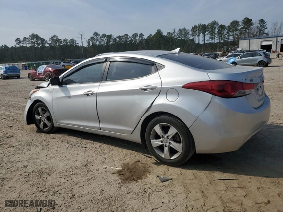 2013 Hyundai Elantra GLS with VIN 5NPDH4AE6DH395600, listed as a Copart auction lot 43967675 with 92,462 mi miles and Salvage Title. Bid and sale history available at carsss.com. Image 2.