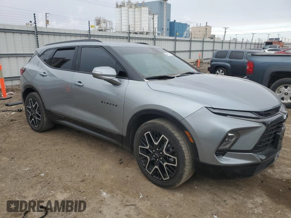 2024 Chevrolet Blazer RS with VIN 3GNKBKRS5RS145213, listed as a Copart auction lot 84481814 with 38,175 mi miles and Salvage title. Bid and sale history available at DreamBid. Image 4.