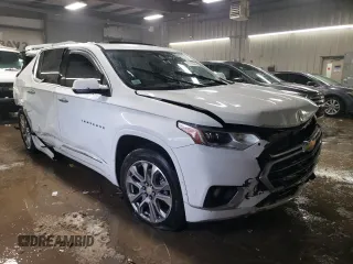 2021 Chevrolet Traverse Premier with VIN 1GNEVKKWXMJ162245, listed as a Copart auction lot 49706945 with 117,580 mi miles and Non Repairable. Bid and sale history available at carsss.com. Image 4.