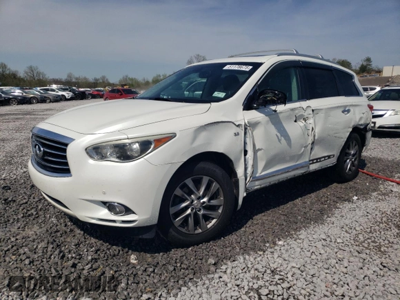 2015 Infiniti QX60 with VIN 5N1AL0MN6FC520143, listed as a Copart auction lot 51178675 with 114,577 mi miles and Salvage Title. Bid and sale history available at carsss.com. Image 1.
